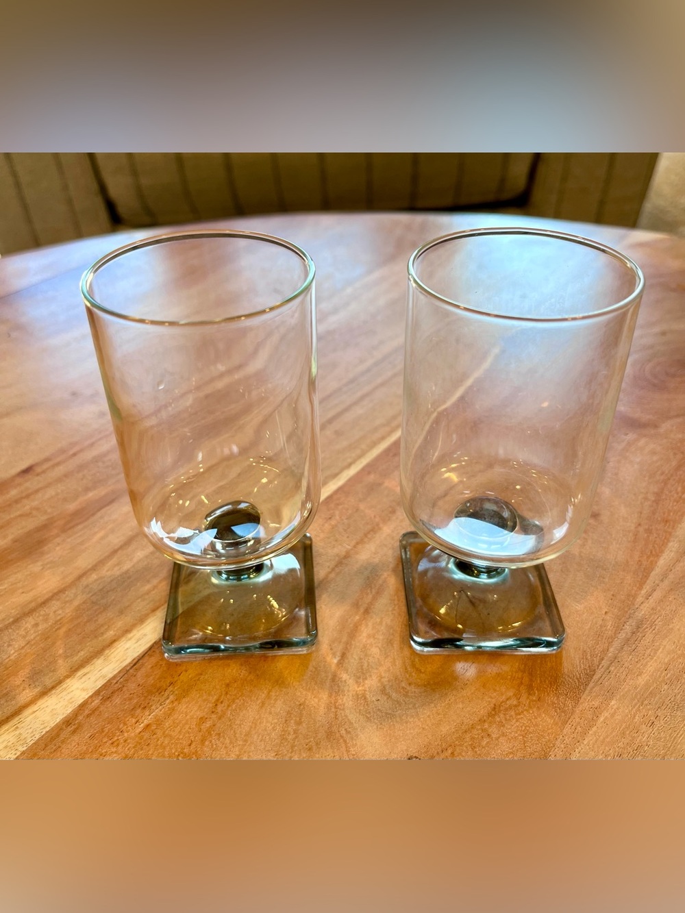 Vintage Federal Glass Nordic Midnight Smoke Tumblers - set of 2